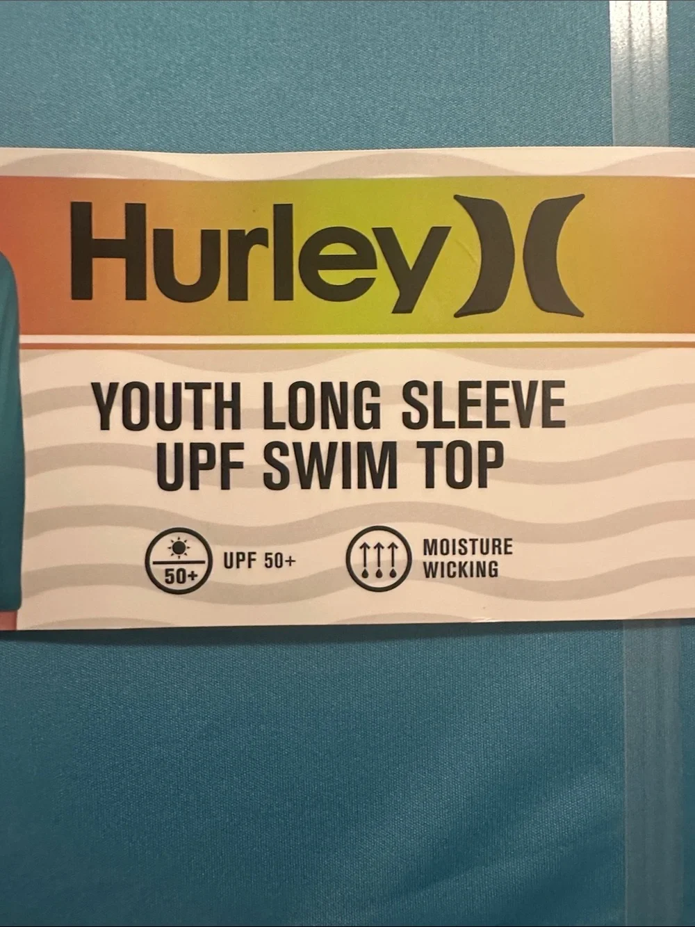 Hurley Kids Teal Blue Long-Sleeve Rashguard